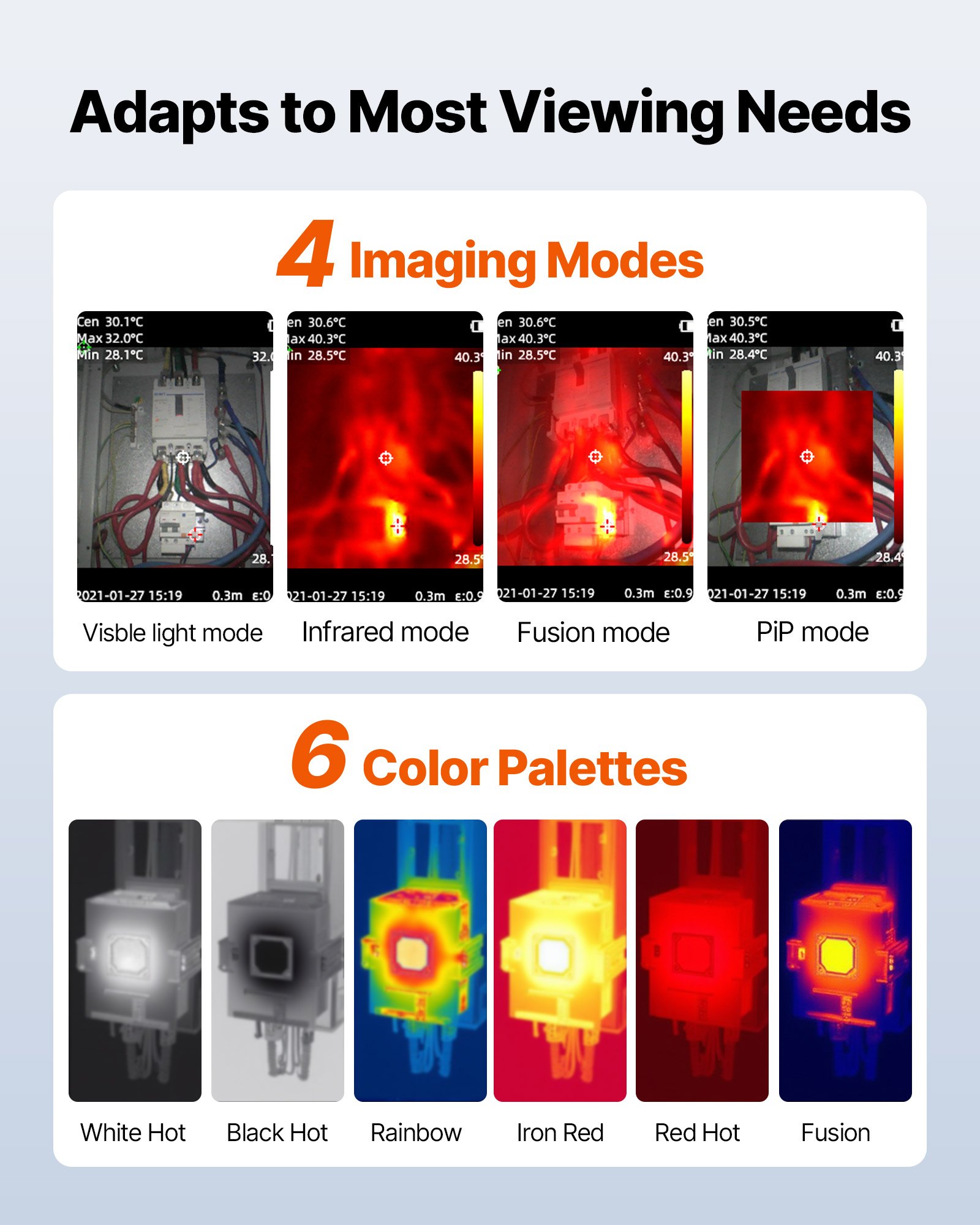 MI4C9ISYthermalcameraf4 VEVORshoplv 4 Режима