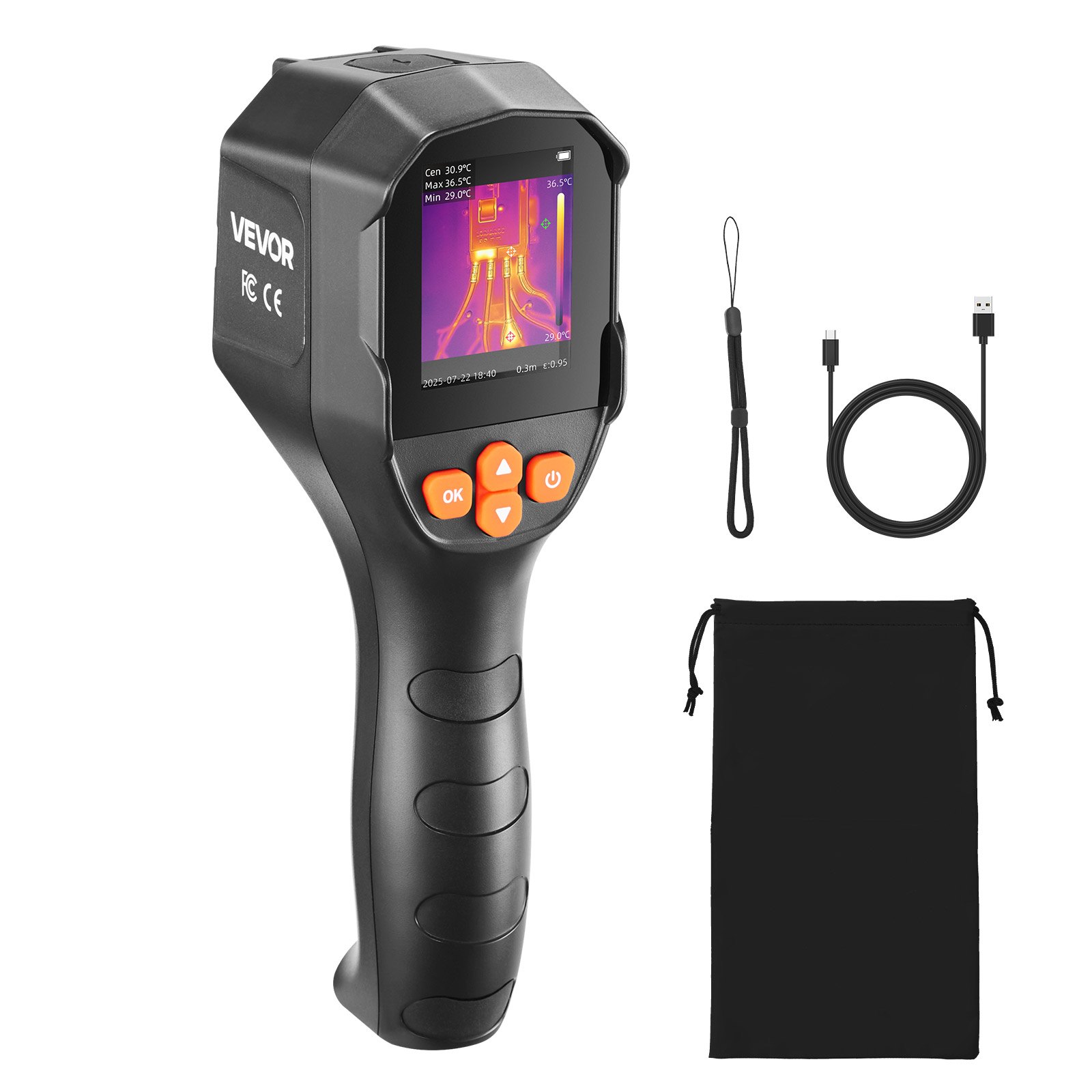 MI4C9ISYthermalcameram10012 VEVORshoplv VEVOR Thermal Imaging Camera 240x180 Super Resolution