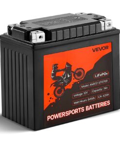 VEVOR 12V 7Ah LiFePO4 Lithium Motorcycle Battery – Pre-Charged