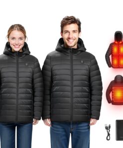 VEVOR Men's Heated Jacket with 7.4V Battery