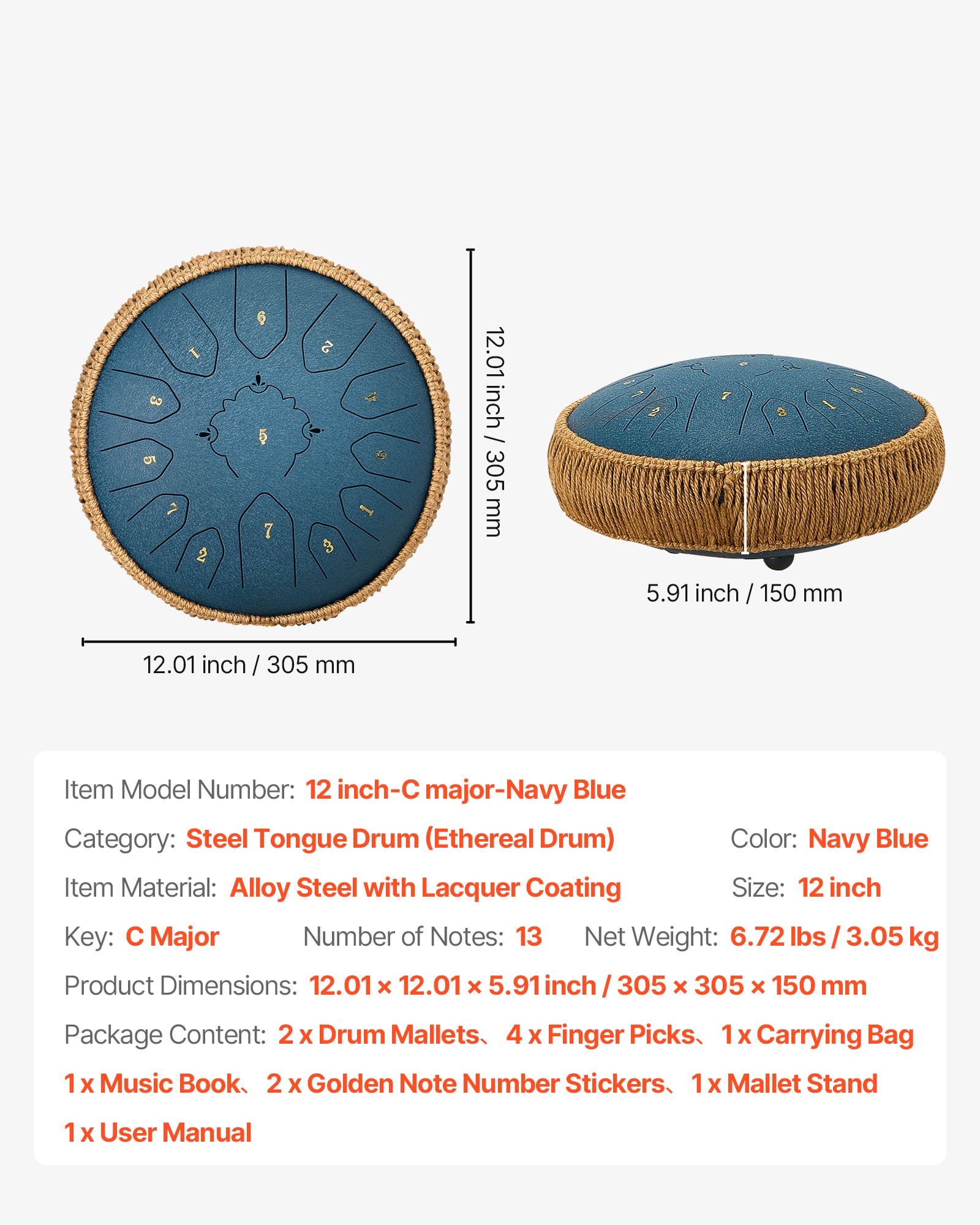 MI4CC5NDtonguedrumf6 VEVORshoplv