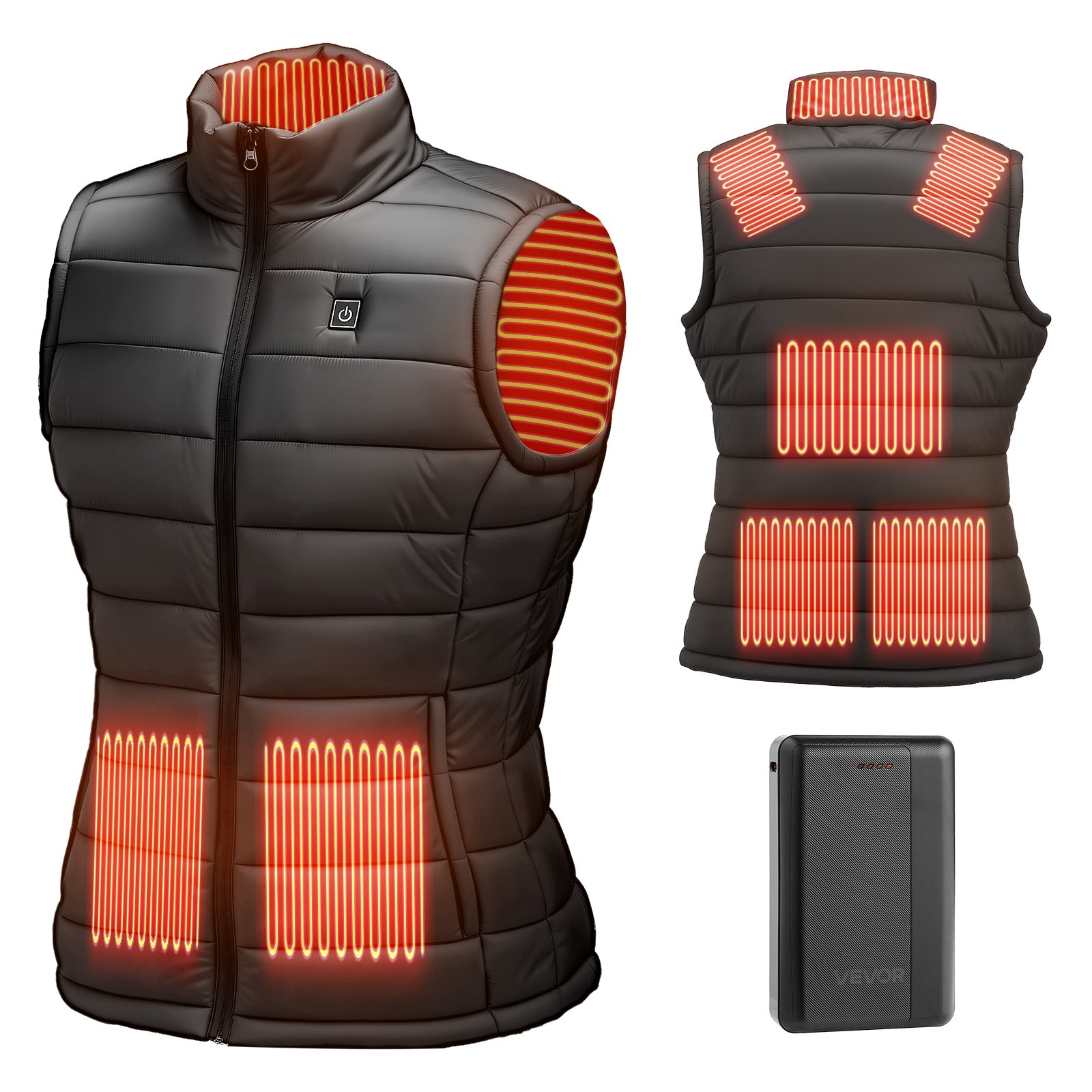 MI4CCA08heatedvestm10012 VEVORshoplv VEVOR Womens Heated Vest with 16000mAh Battery