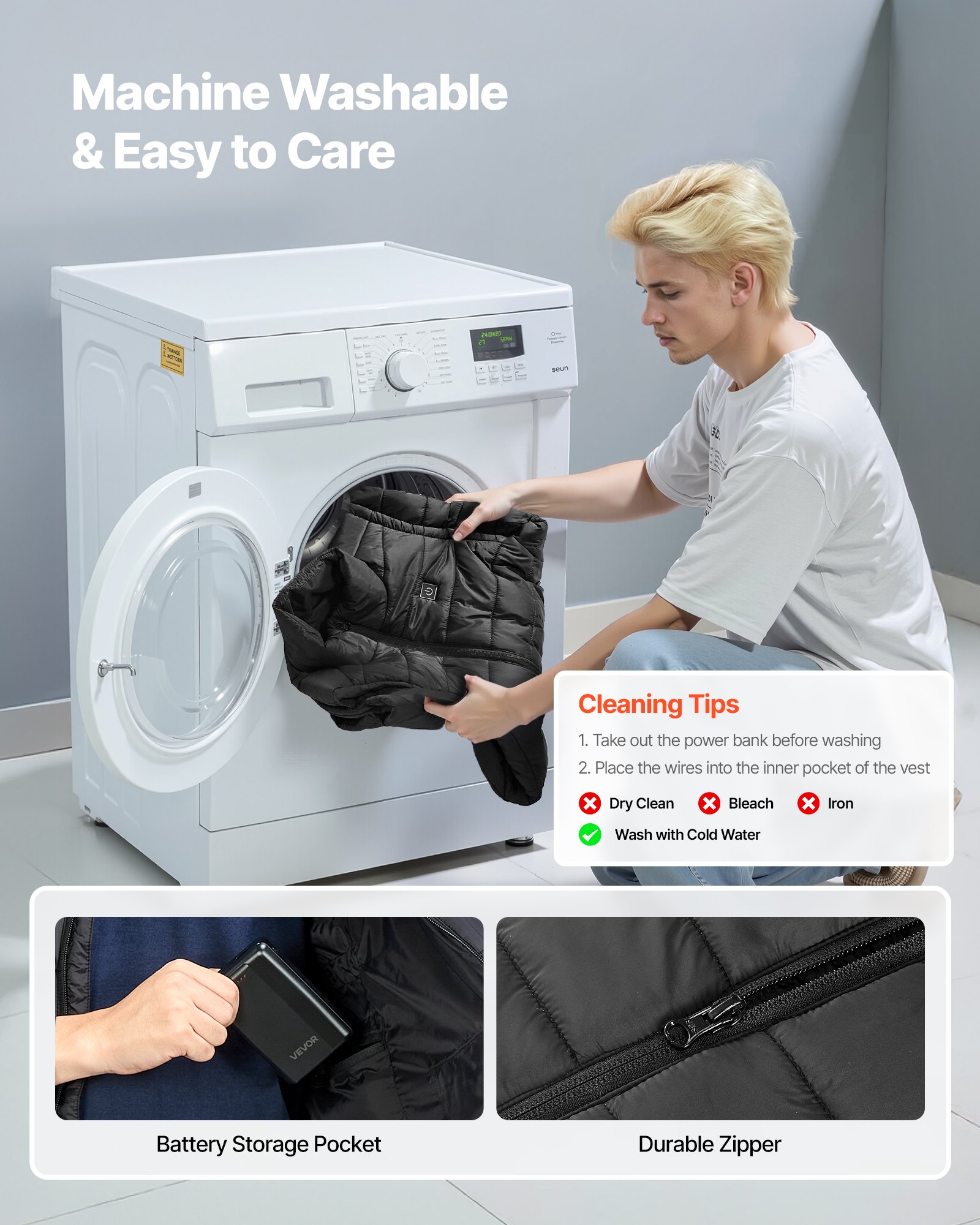 MI4CCE9Mheatedvestf4 VEVORshoplv Размер M