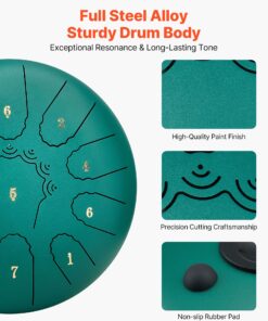 11-Note C Major Percussion Instrument with Mallets & Music Book