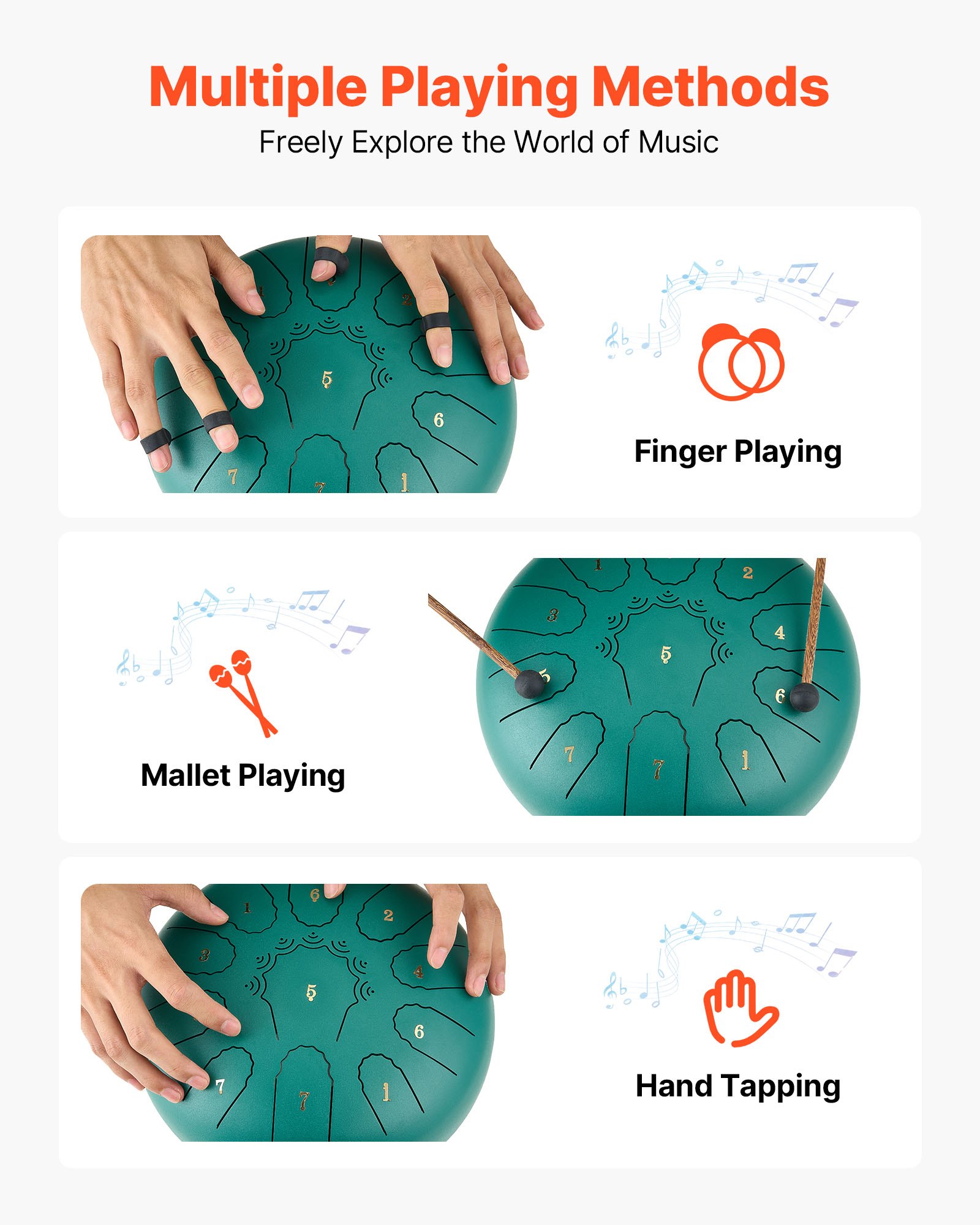 MI4CDH31tonguedrumf3 VEVORshoplv for Meditation Yoga