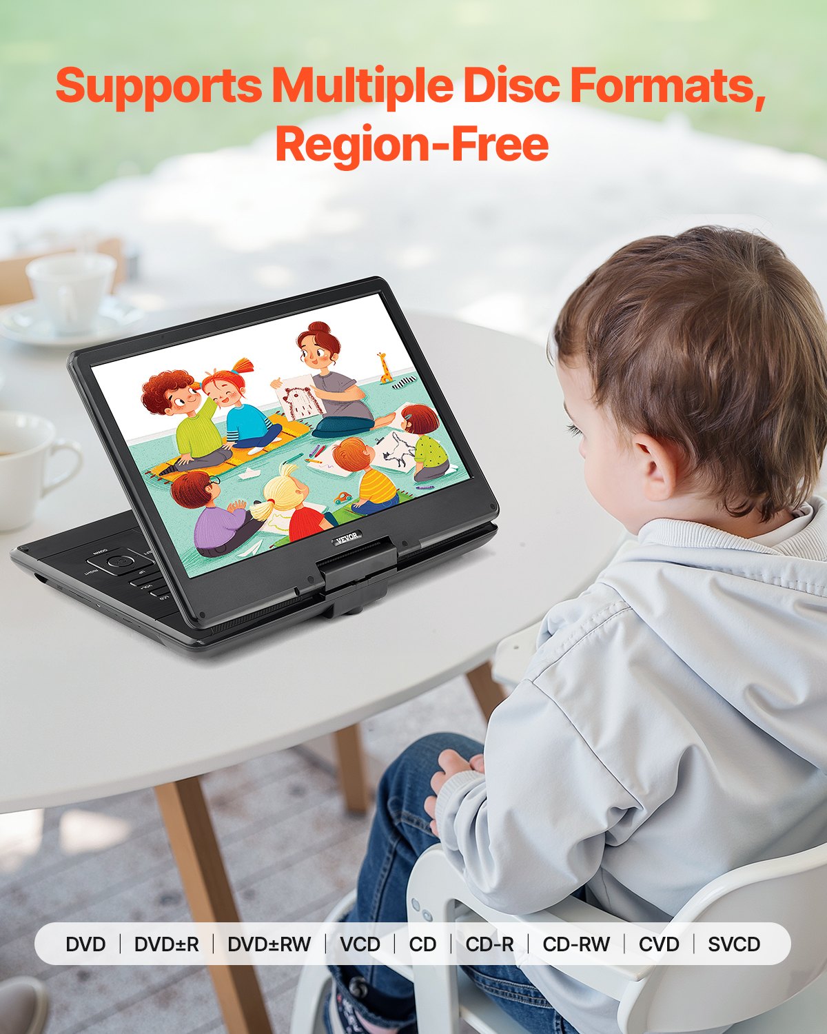 MI5K95W0portabledvdplayerf4 VEVORshoplv Remote