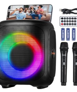 VEVOR Portable 15W Karaoke Machine with 4-inch Bluetooth Speaker
