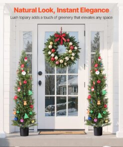 Set of 2 Faux Plants for Indoor/Outdoor Decor