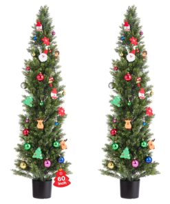 VEVOR 152 cm Artificial Topiary Cedar Trees
