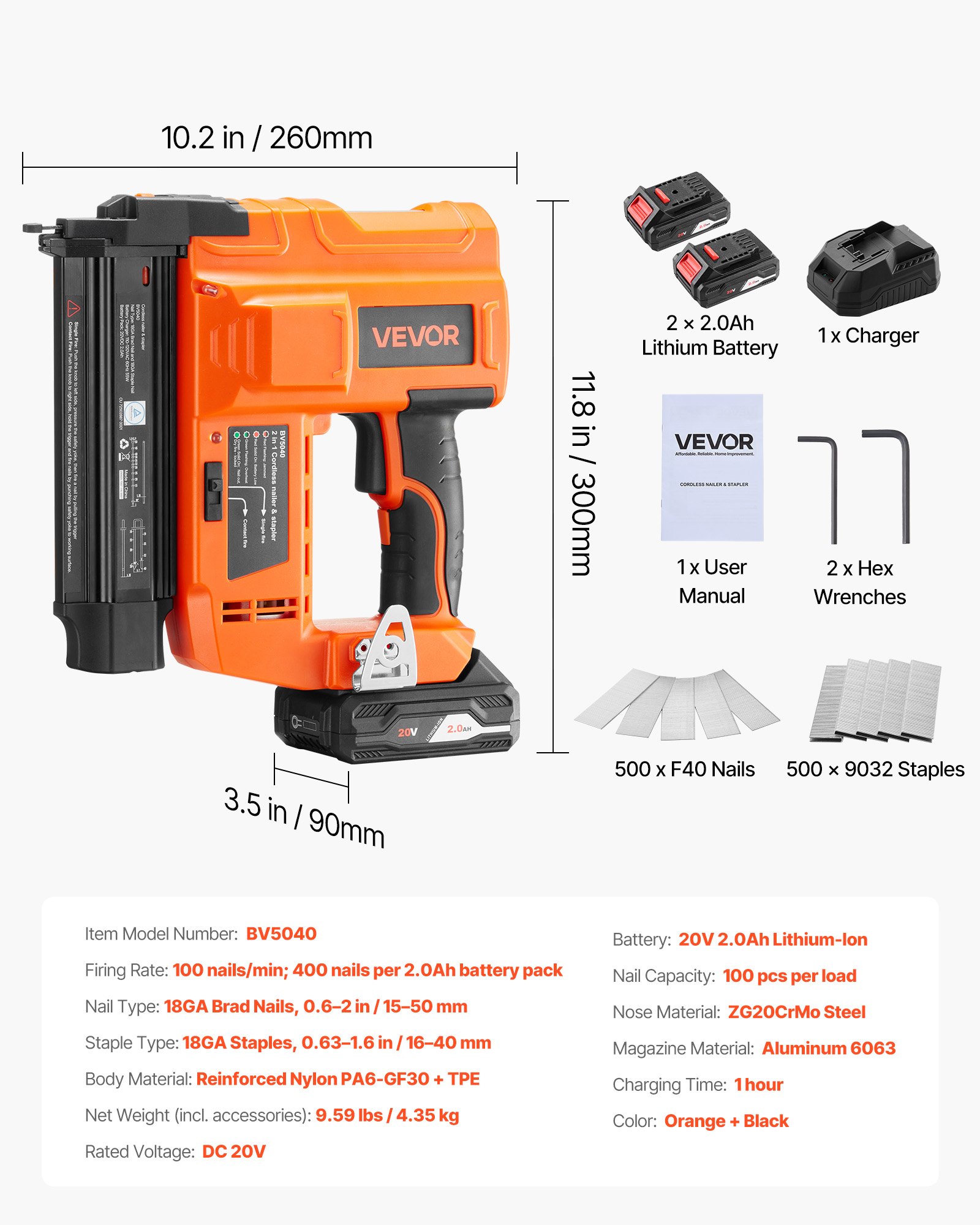 MI5KA3ZUbradnailerf6 VEVORshoplv