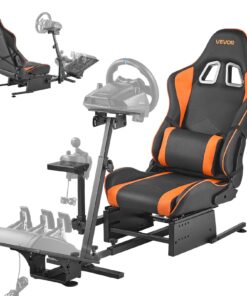 VEVOR Adjustable Racing Simulator Cockpit Wheel Stand for Logitech & Thrustmaster