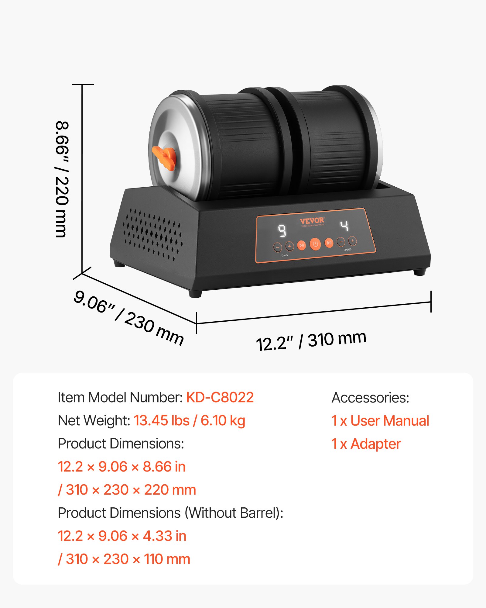 MI60ETECrocktumblerf6 VEVORshoplv