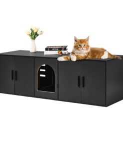 VEVOR Hidden Cat Litter Box Furniture for 2 Cats