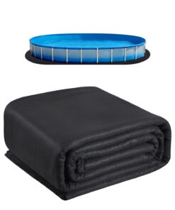 VEVOR Oval Pool Liner Pad 5.5 x 10 m – Extra-Thick Geotextile Mat for Above Ground Pools
