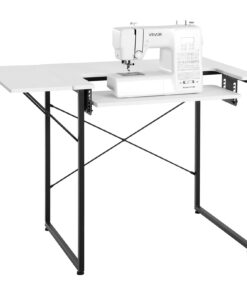 VEVOR Multipurpose Sewing Table with Foldable Shelf