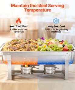 2-Pack Stainless Steel Food Warmers with Lids