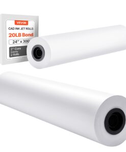 VEVOR 609.6mm x 91.4m CAD Plotter Paper Rolls