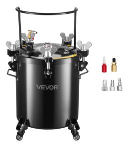 VEVOR 40L Steel Pressure Paint Tank with Quick-Connect Couplers