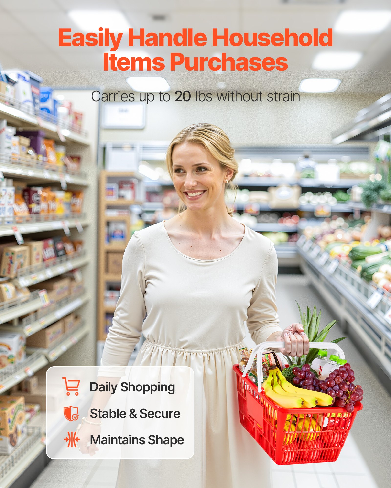 MIBZQV75shoppingbasketf3 VEVORshoplv for Grocery