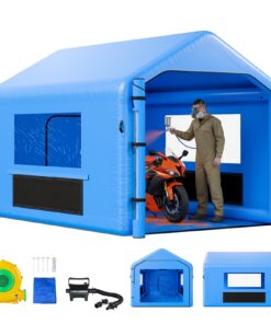 VEVOR 4x3x2.8m Inflatable Paint Booth with 750W Blower & Air Filter