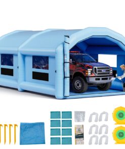 VEVOR 10x6x4m Inflatable Paint Booth with 950W & 1100W Blowers