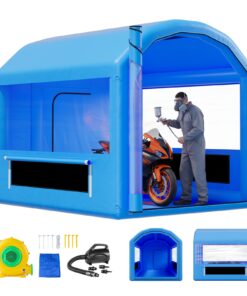 VEVOR 3×2.5×2.5 m Inflatable Paint Booth with 550W Blower & Filters – Waterproof Portable Spray Tent for Auto & Bike Painting
