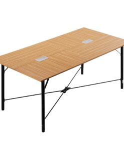 VEVOR 1800 mm Brown Conference Table for 6-8 People