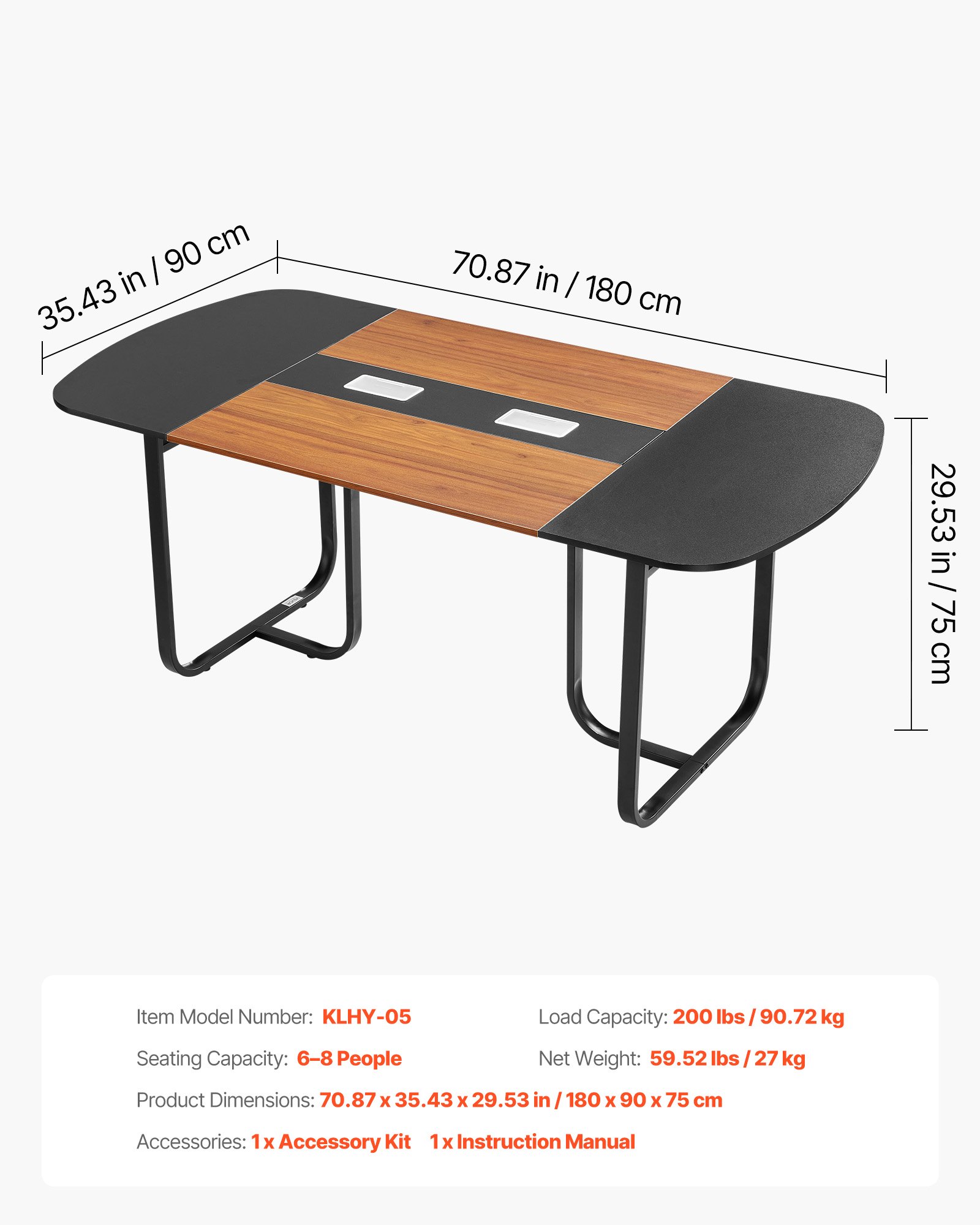 MIDF9RJ2conferencetablef6 VEVORshoplv