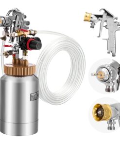 VEVOR 2L Paint Pressure Pot with 1.8mm & 3.0mm Spray Guns