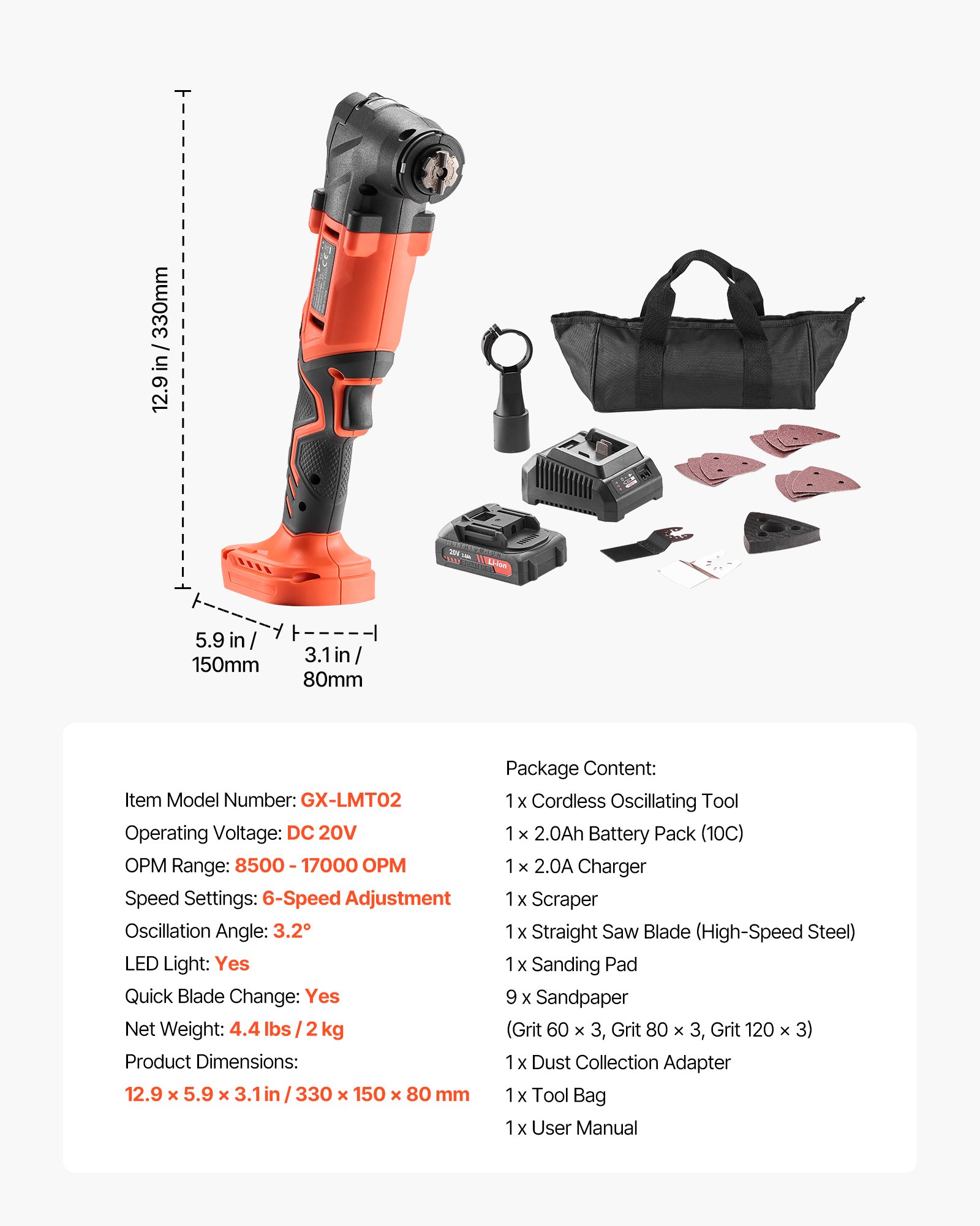 MIE50MUDoscillatingtoolf6 VEVORshoplv