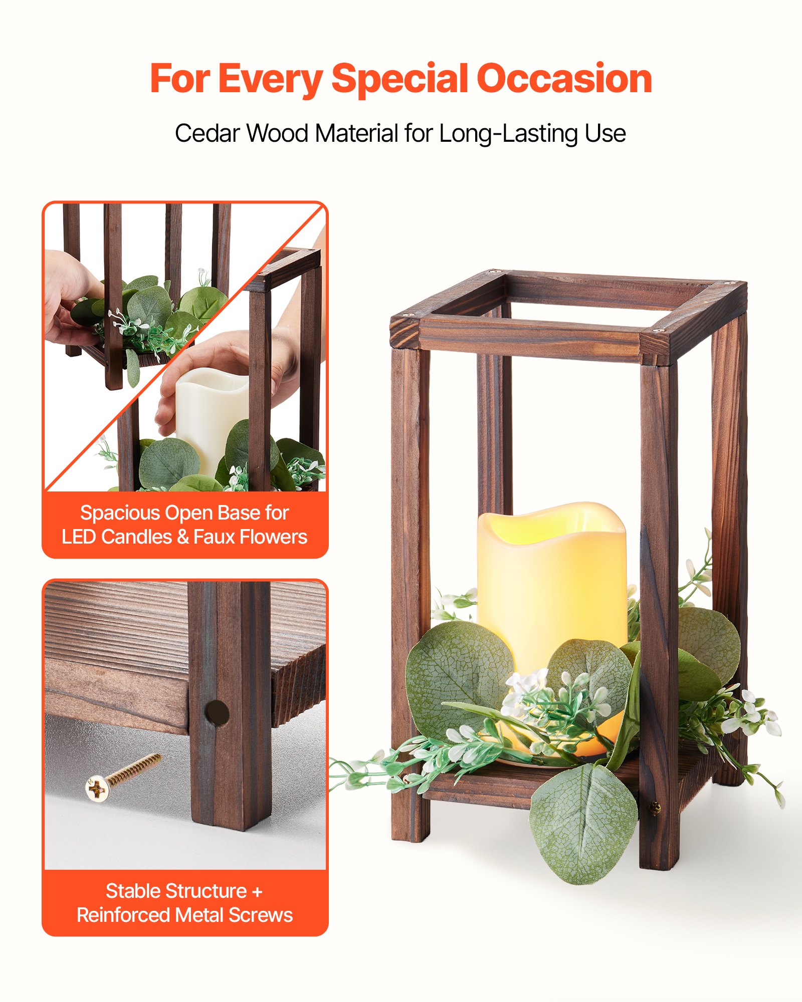 MIFKE13Yweddinglanternf2 VEVORshoplv Коричневый