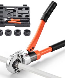 VEVOR Hydraulic Pipe Crimping Tool Kit with U16–U32 Jaws for PEX & Alu-Plastic Pipes