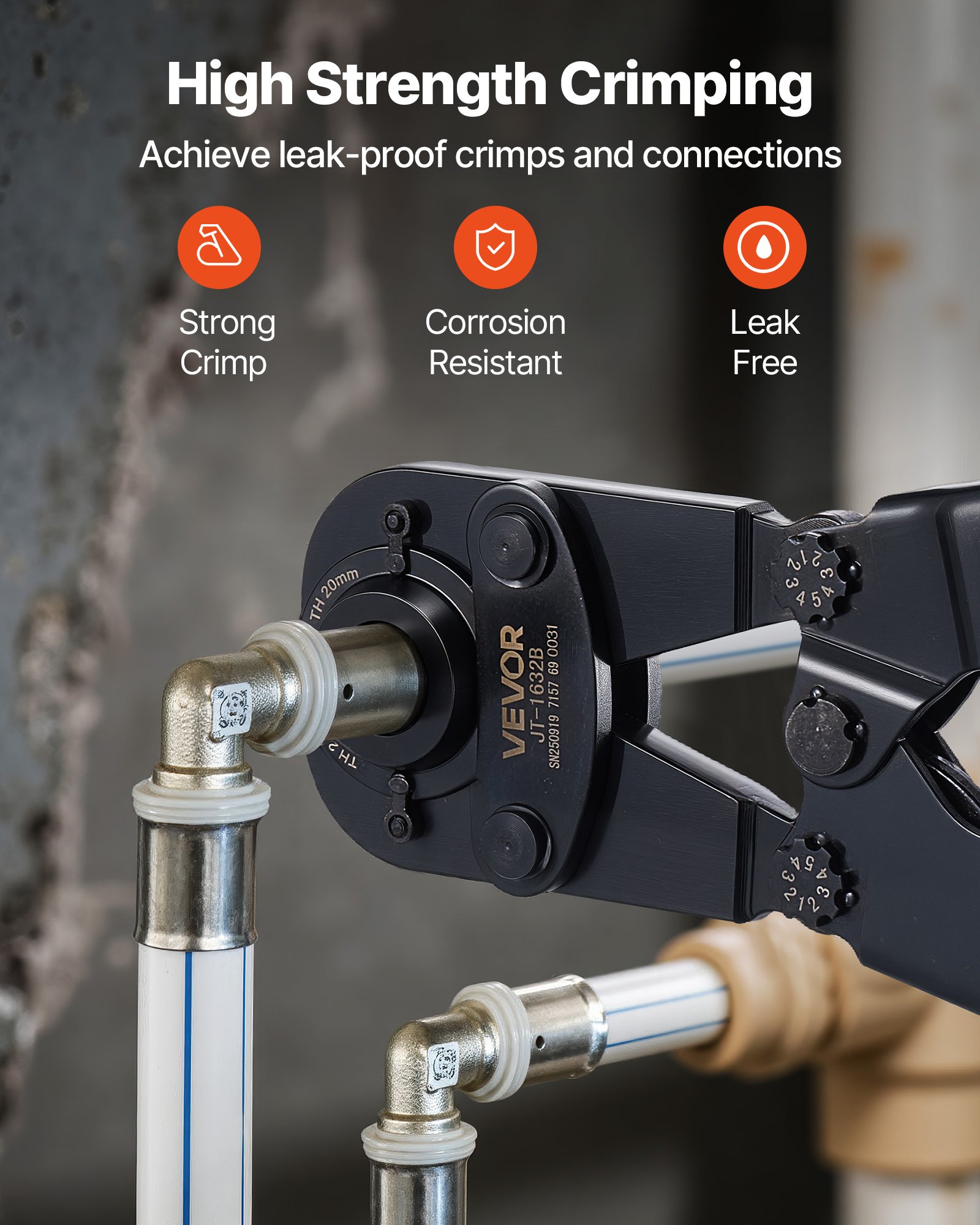 MIG0JA04pipecrimpingtoolf2 VEVORshoplv Bendable Handle