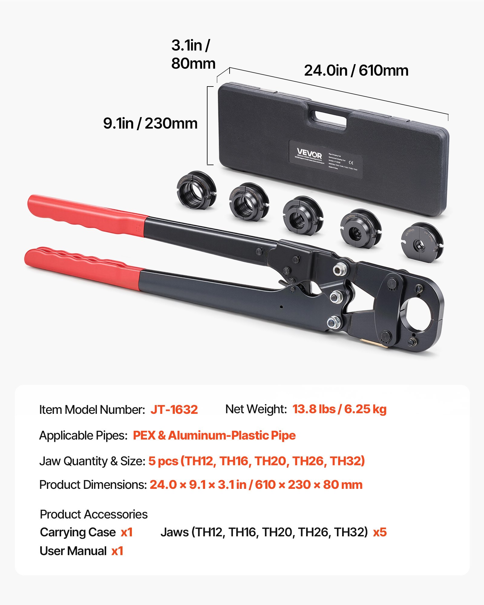 MIG0JA04pipecrimpingtoolf6 VEVORshoplv