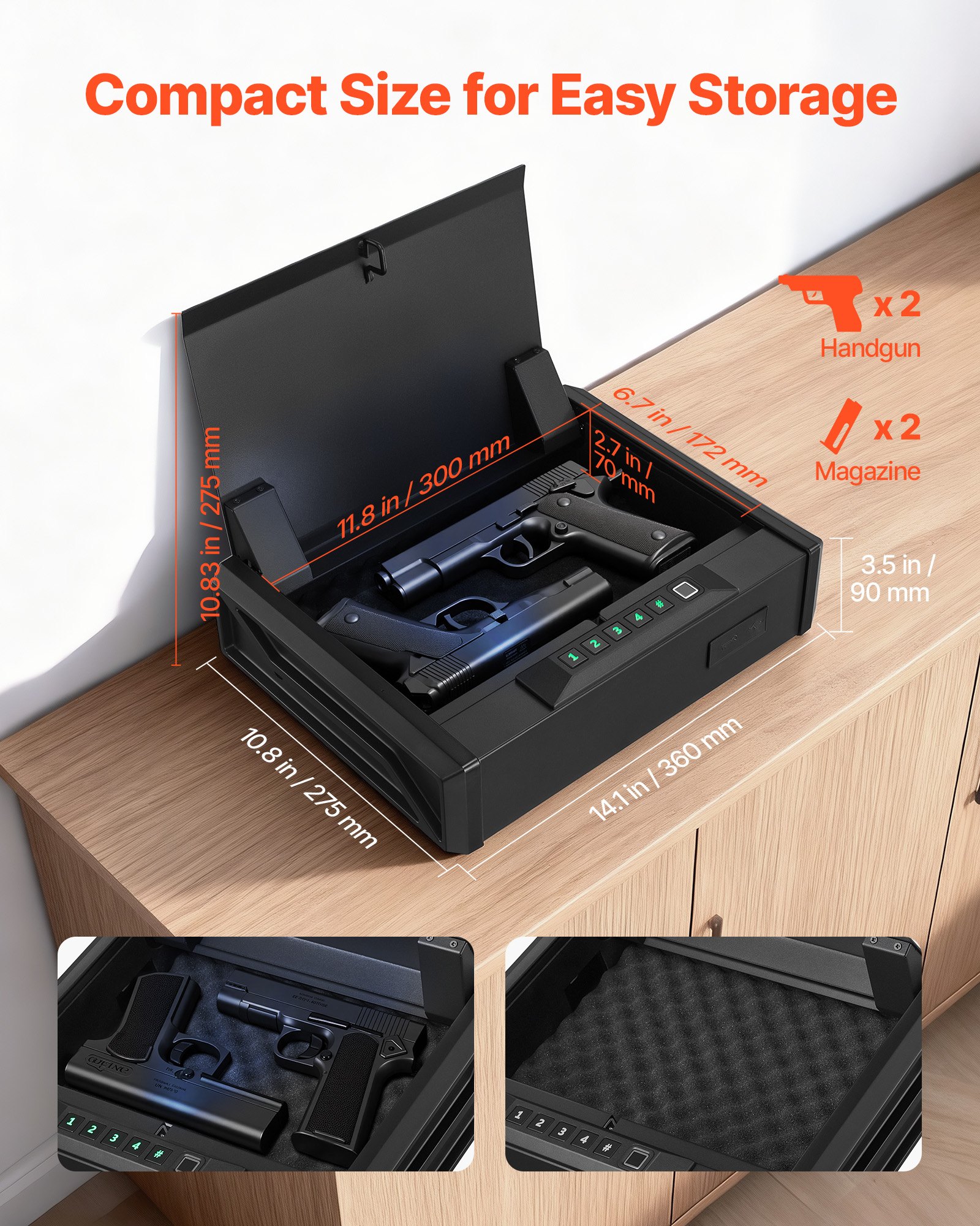 MIG0JMK8pistolsafef2 VEVORshoplv СВЕТОДИОДНЫЙ