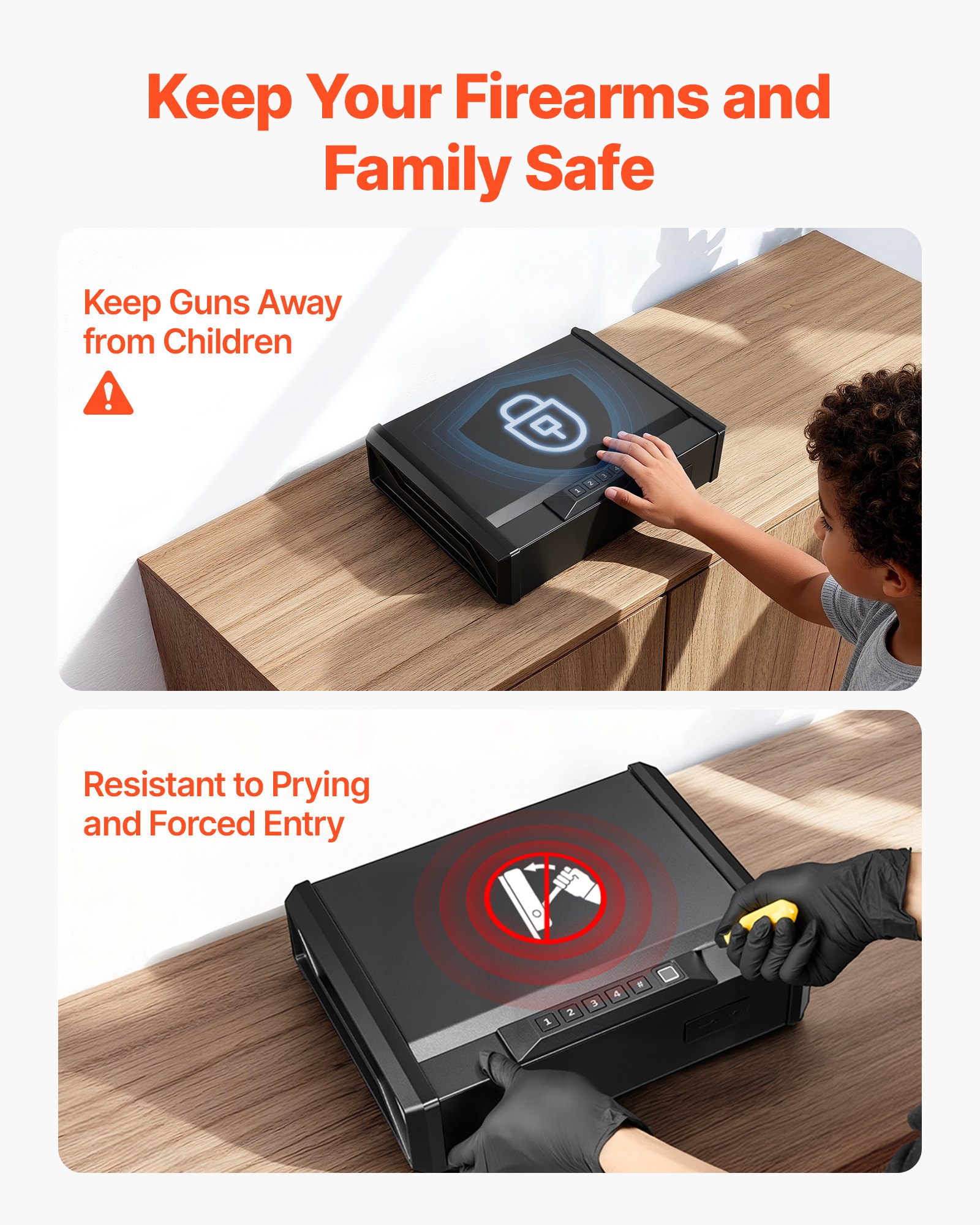 MIG0JMK8pistolsafef6 VEVORshoplv Mountable