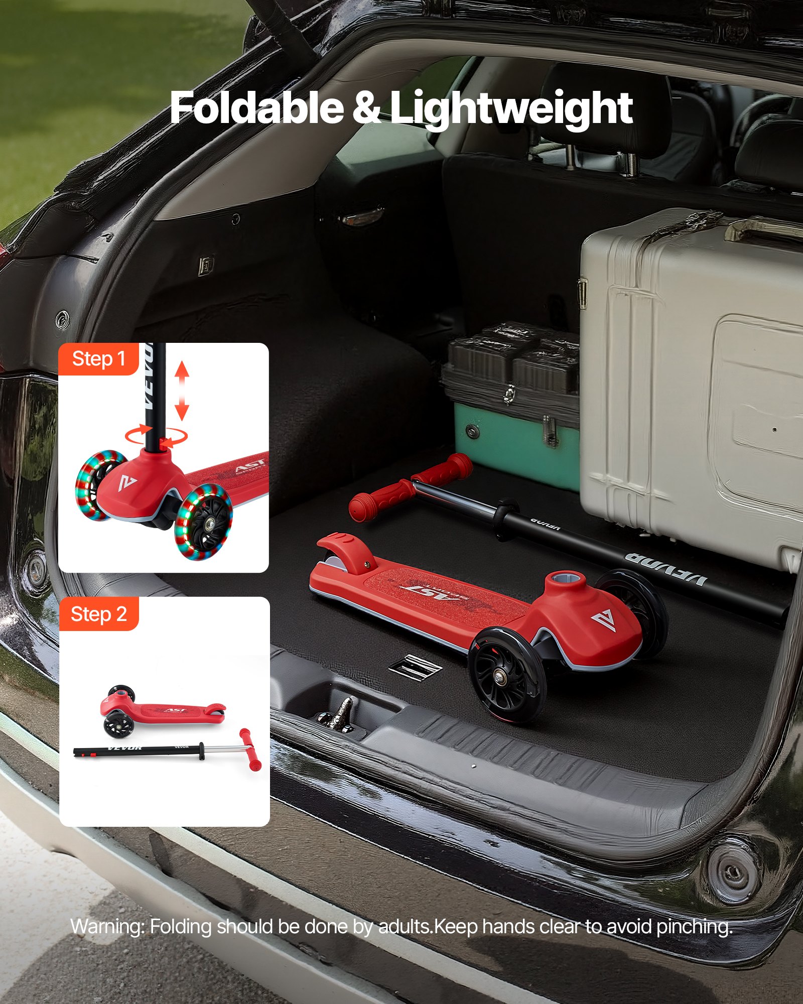 MIGA63BSkickscooterf5 VEVORshoplv Красный