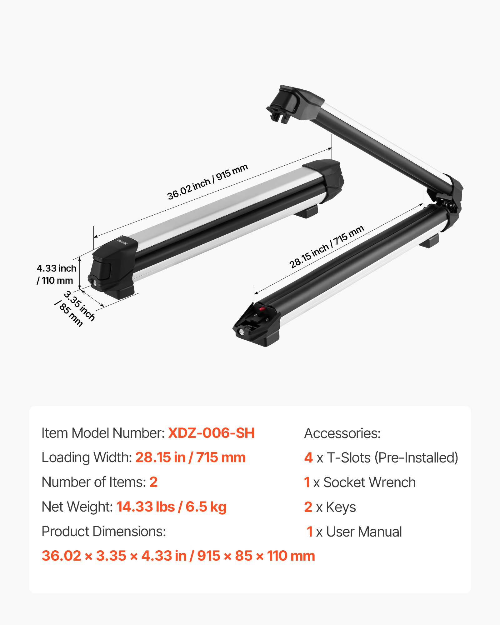 MIGZXIQTsnowboardroofrackf6 VEVORshoplv