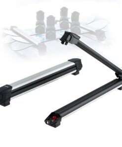 VEVOR Universal Ski & Snowboard Roof Rack for 6 Skis or 4 Snowboards
