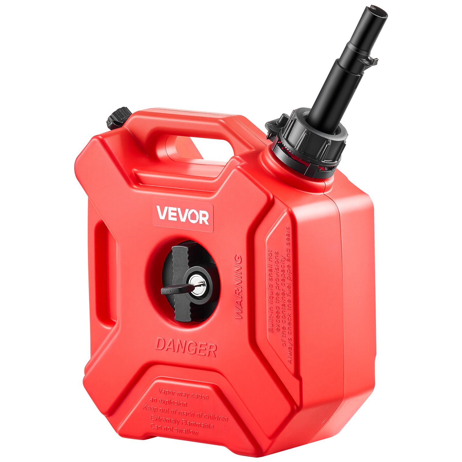 MIHPQVNCfuelcontainerm10012 VEVORshoplv VEVOR 5L Portable Fuel Container with Lockable Bracket