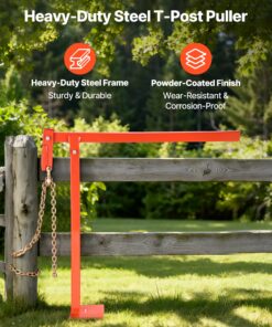 Steel Fence Post Remover for Metal Posts & Tree Stumps