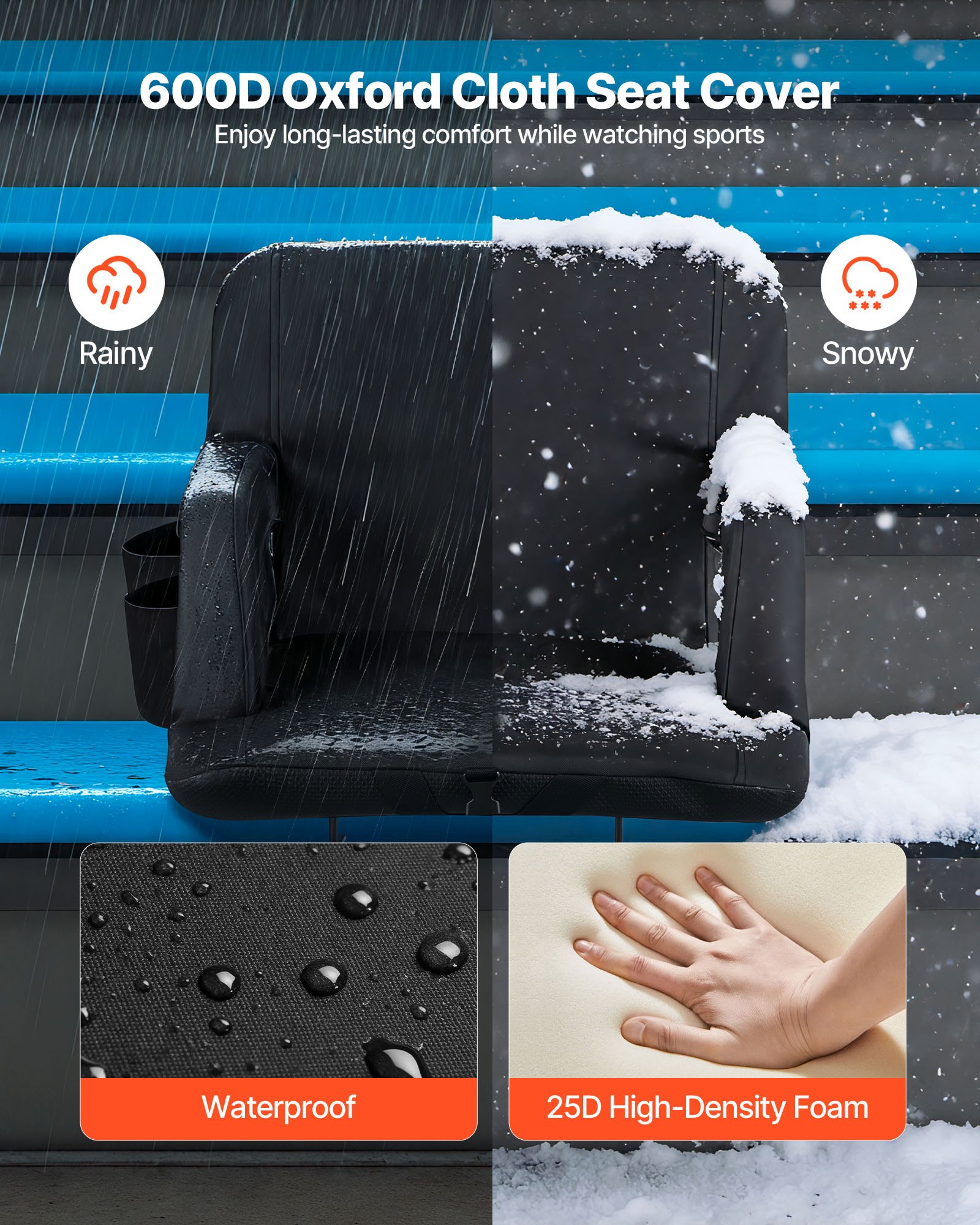 MIIFO4Q1stadiumseatf1 VEVORshoplv 584mm Cushion