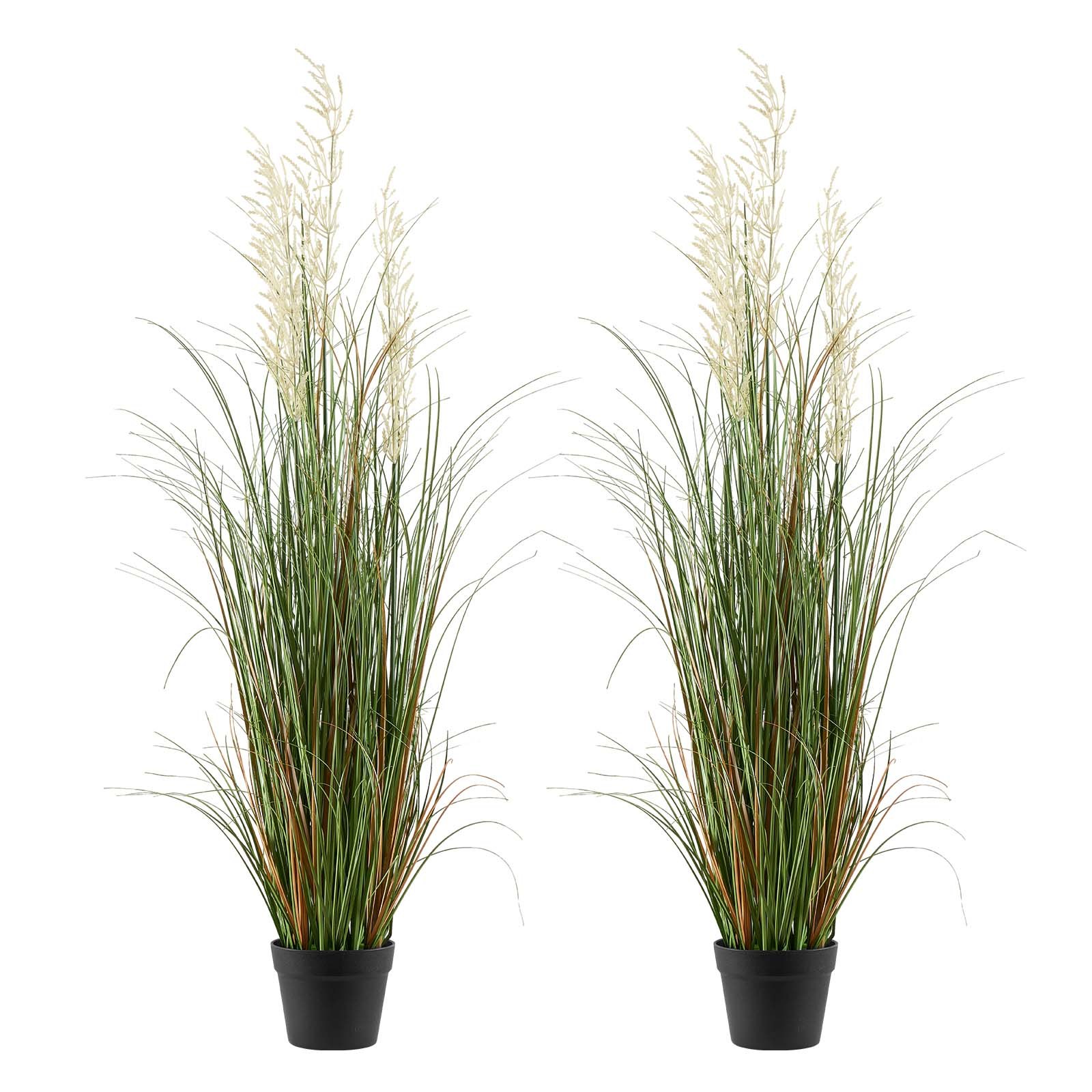 MIIFOUY8artificialgrassplantm10012 VEVORshoplv VEVOR 119 cm Artificial Reed Grass Plants in Pots