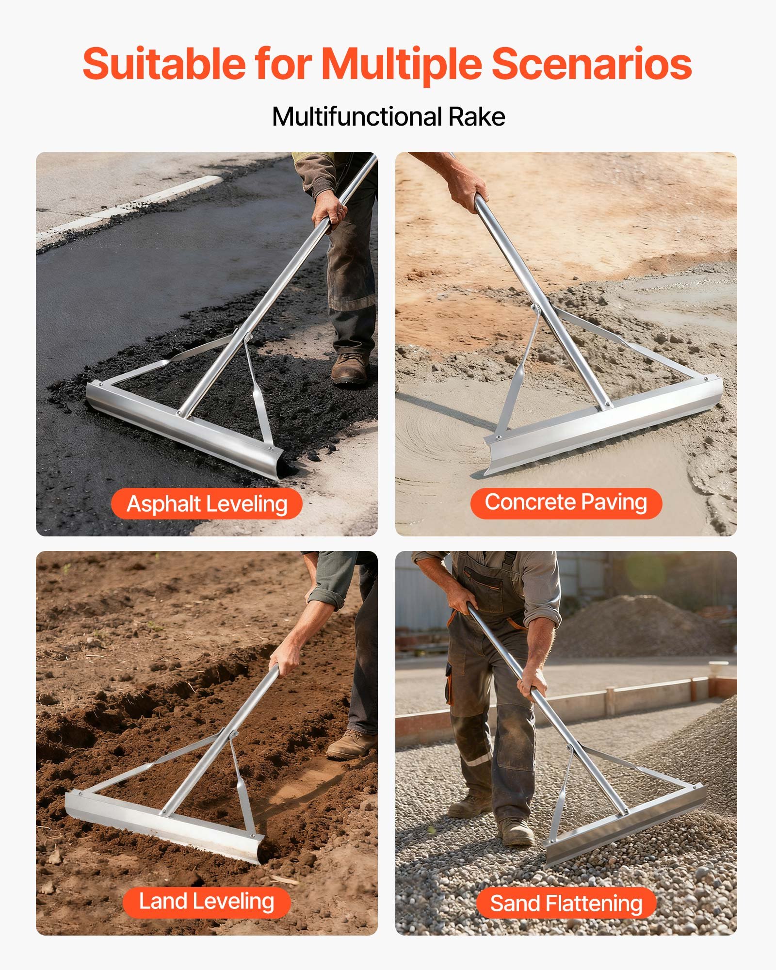 MIIVNJWNlandscaperakef1 VEVORshoplv Sand Concrete Leveling Tool