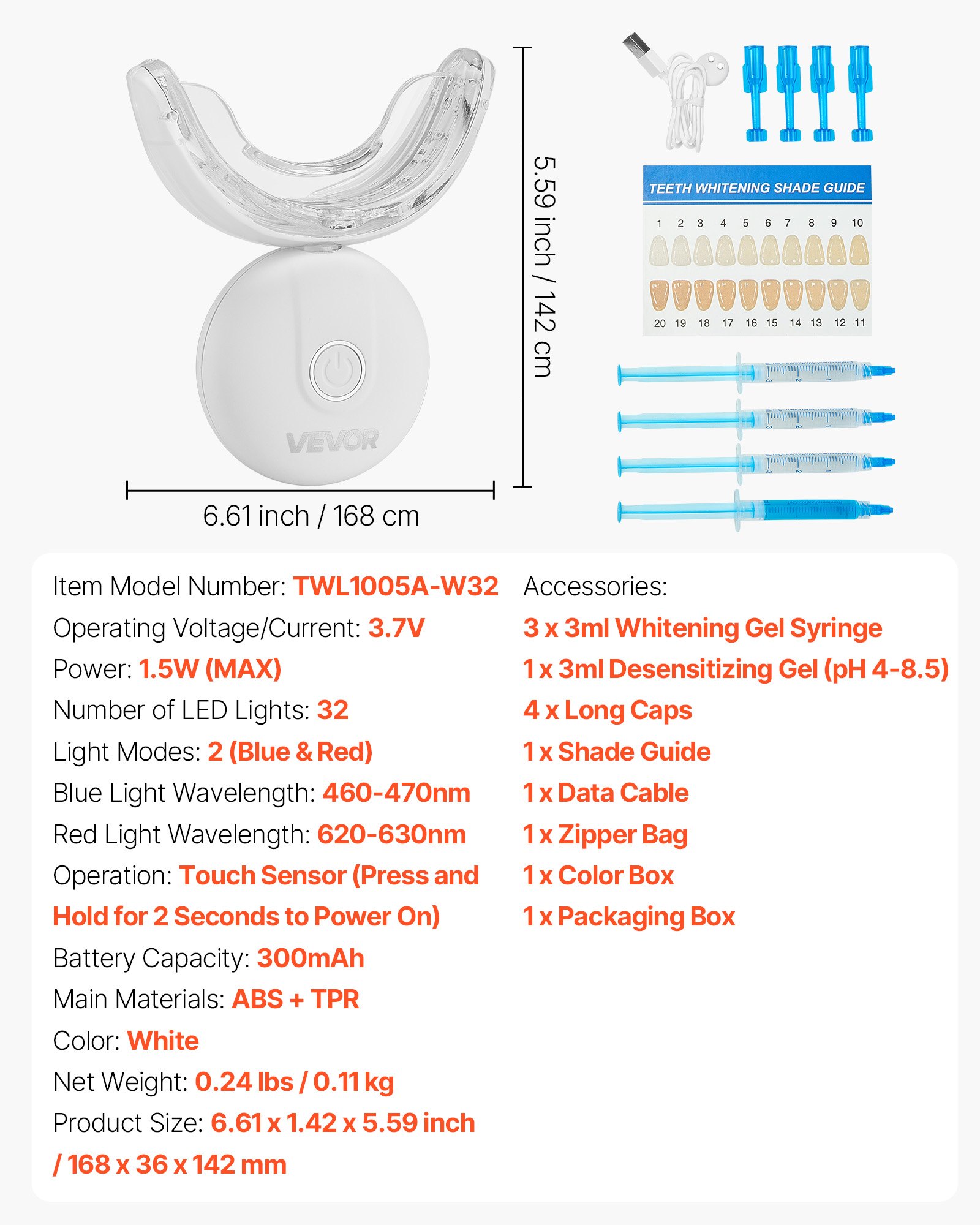 MIM070DLteethwhiteningkitf6 VEVORshoplv