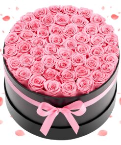 VEVOR Preserved Roses in Box – 50 Real Eternal Flowers