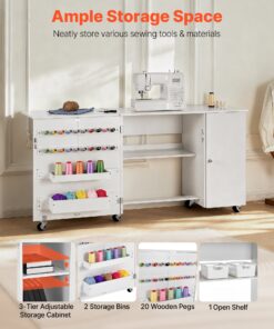 157x48cm Craft Desk on Wheels