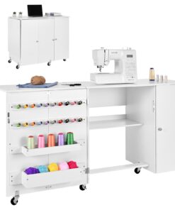 VEVOR Folding Sewing Table with Storage
