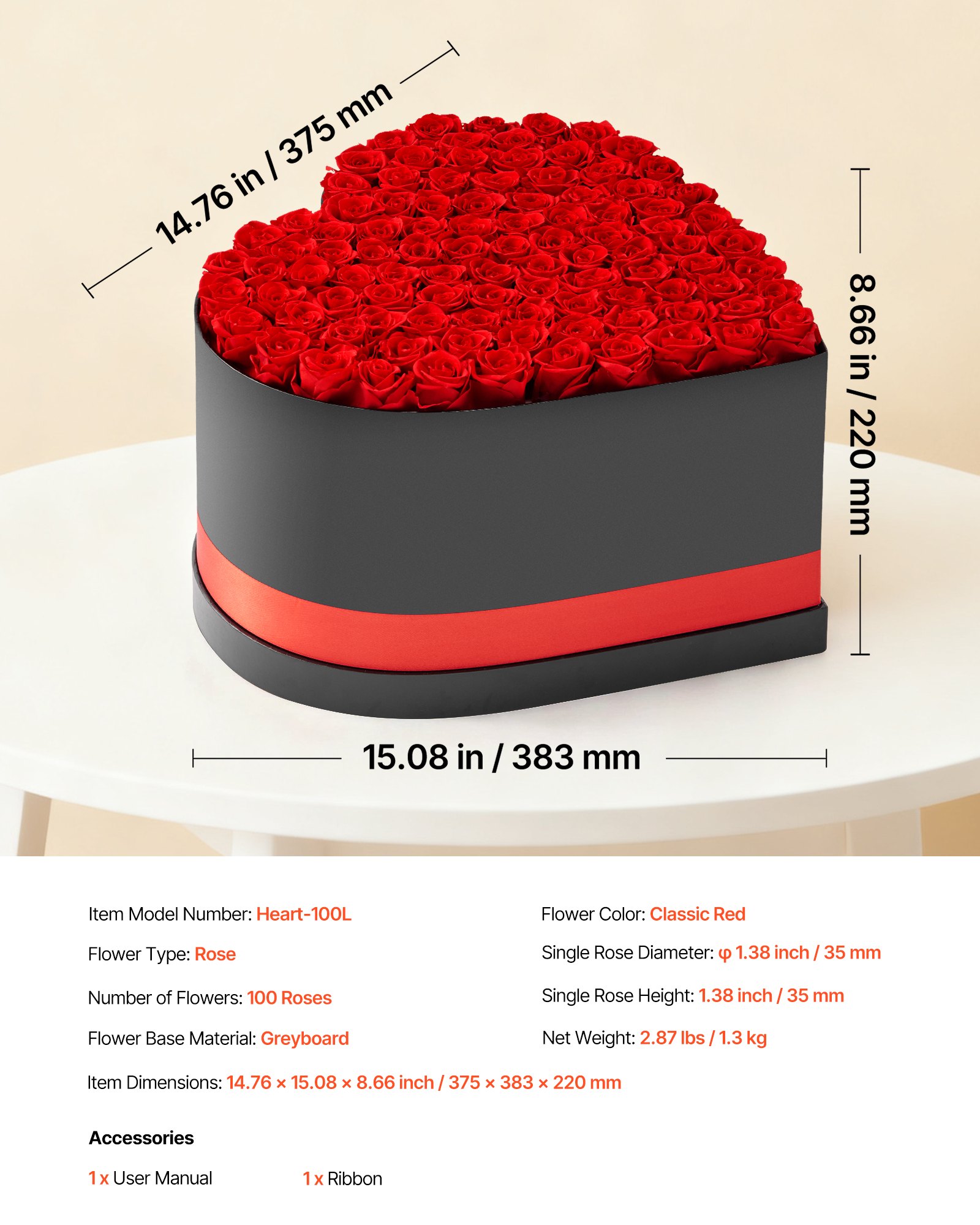 MIO567RDpreservedflowersf6 VEVORshoplv