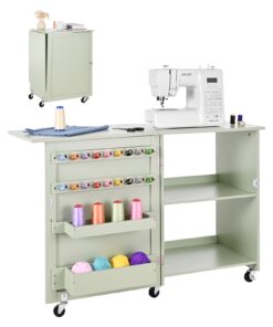 VEVOR Folding Sewing Table with Wheels